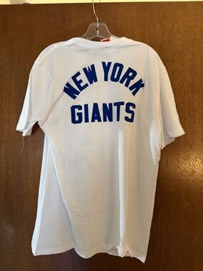 New York Giants Aeropostle Mini Logo Spell Out Relaxed Graphic Size Large NWT